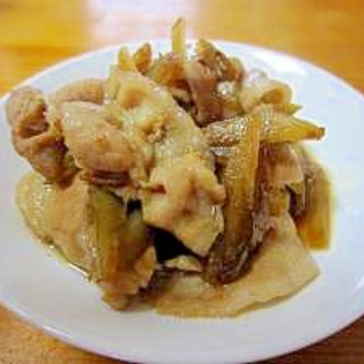 豚肉ごぼう炒め
